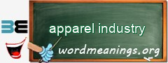 WordMeaning blackboard for apparel industry